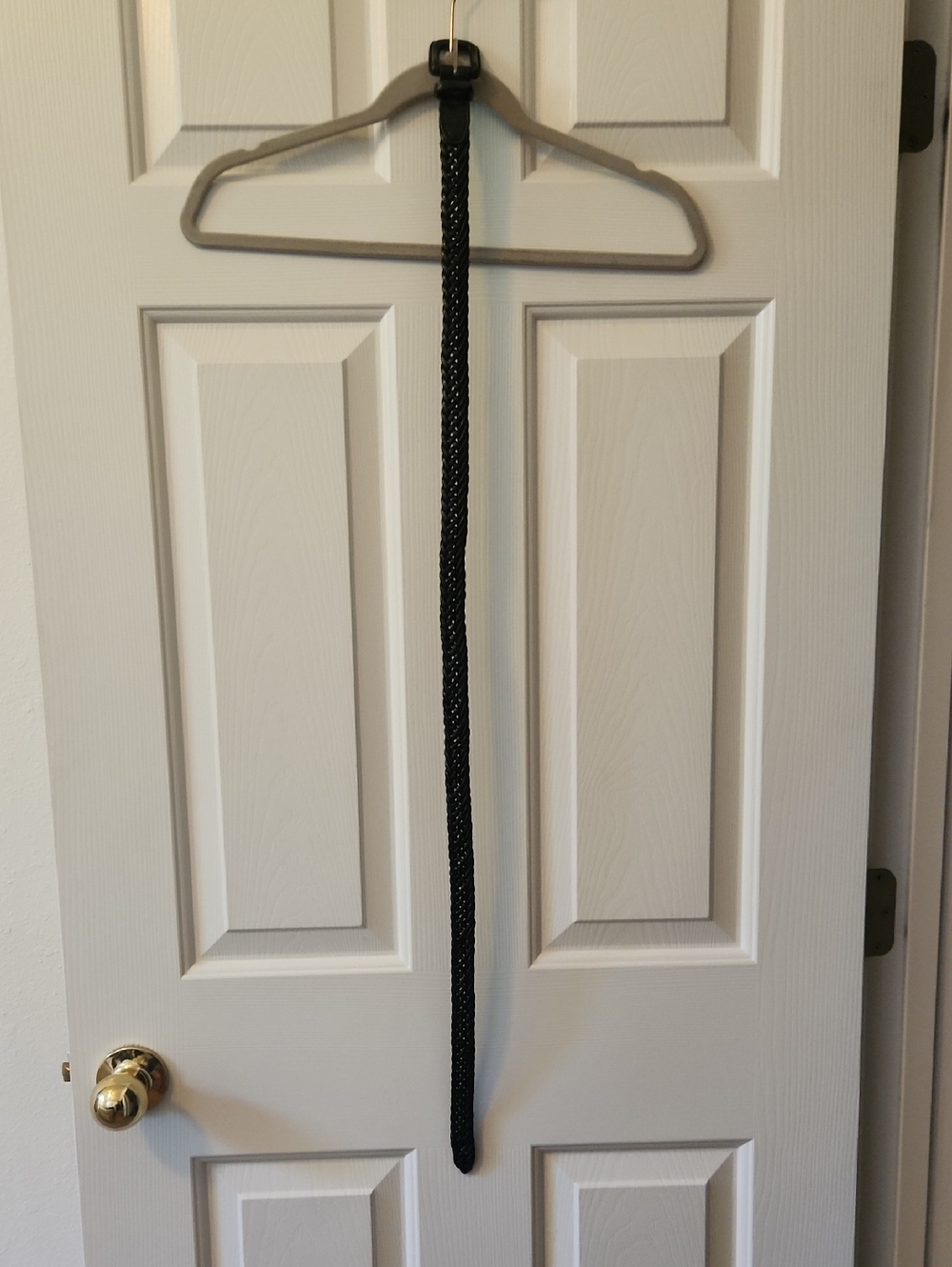 Ralph Lauren Braided Black Leather Belt Size L